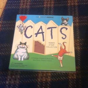 Vintage all night media cat stamps NEW sealed